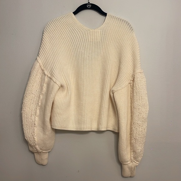 Free People, Slouchy, Chunky knit sweater. - Picture 2 of 4